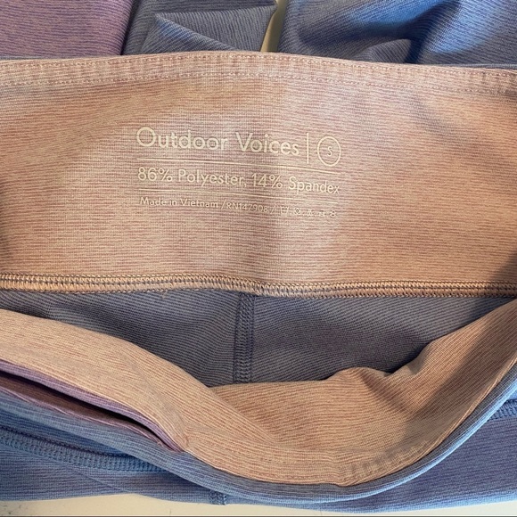 Outdoor Voices Spring Pastel 7/8 Leggings Rare NWOT - Picture 8 of 9